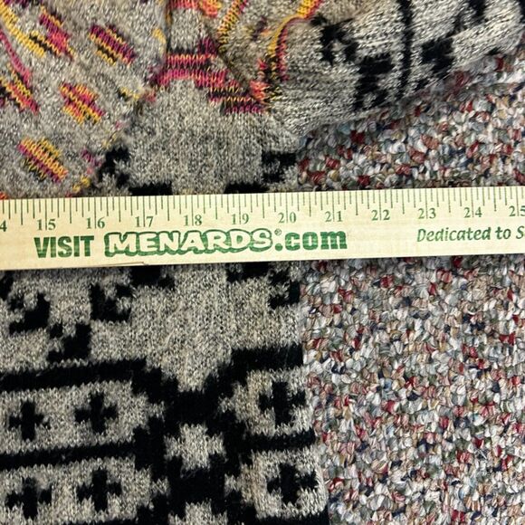 Soft Surroundings Calais Aztec Multicolored Open Front Boho Cardigan Size M - Picture 10 of 11